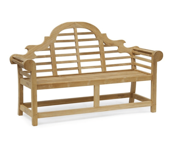 Teak Lutyens-Style Bench